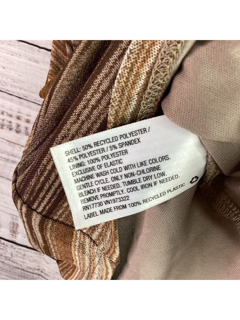 WILD FABLE SIZE S BROWN STRIPE SUMMER FALL DRESS NWT - Picture 13 of 13